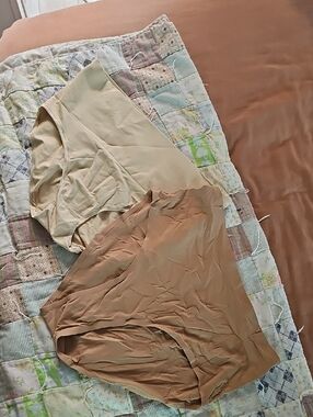 Women's High-Cut Seamless Panties - Nude / Tan